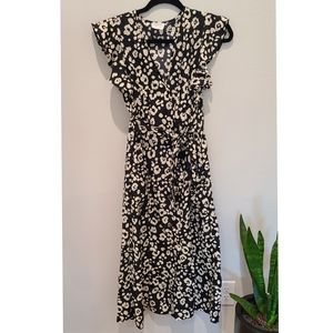 Cheetah Print Midi Dresd